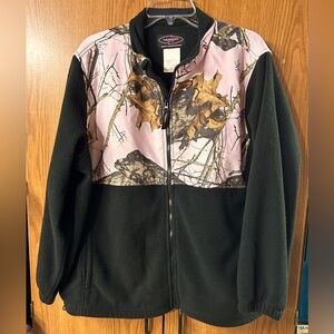 Women’s Mossy Oak camo fleece jacket size XL